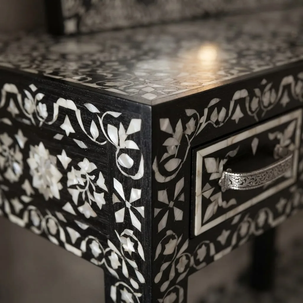 Arabesque Inlay Console & Mirror — view 2 of 4