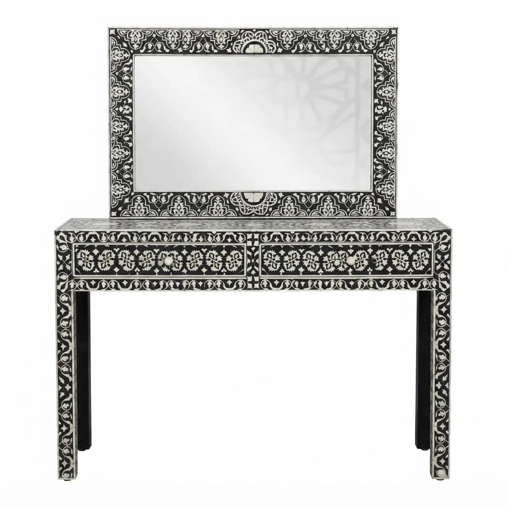 Arabesque Inlay Console & Mirror — view 4 of 4