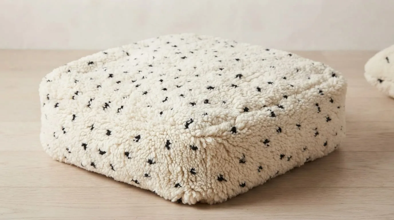 Beni Ourain Pouf, Dots — view 4 of 6