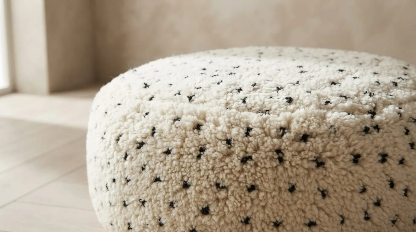 Beni Ourain Pouf, Dots — view 6 of 6