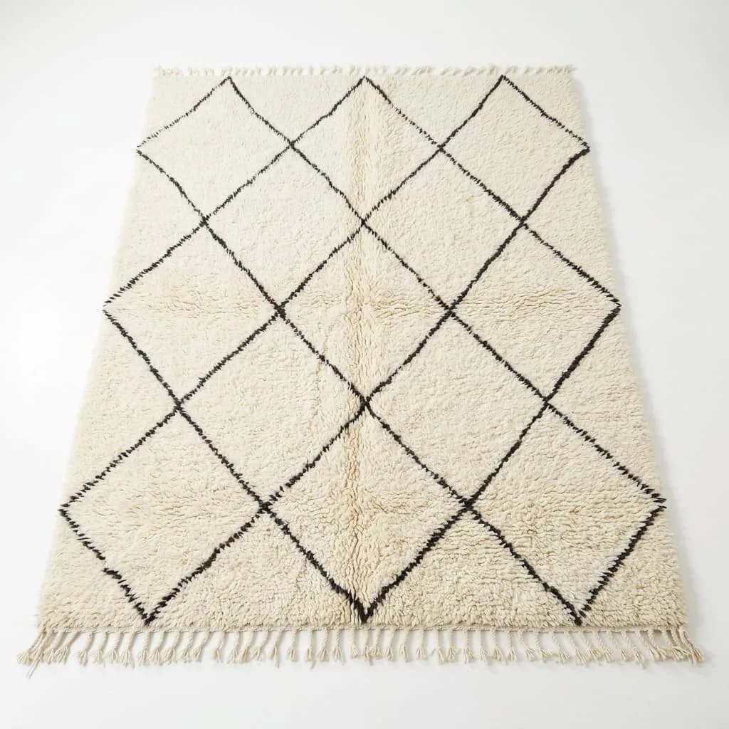 Beni Ourain Rug, Square Lattice — view 2 of 5
