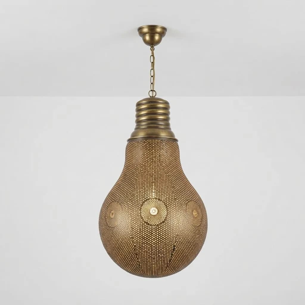 Brass Bulb Pendant — view 2 of 5