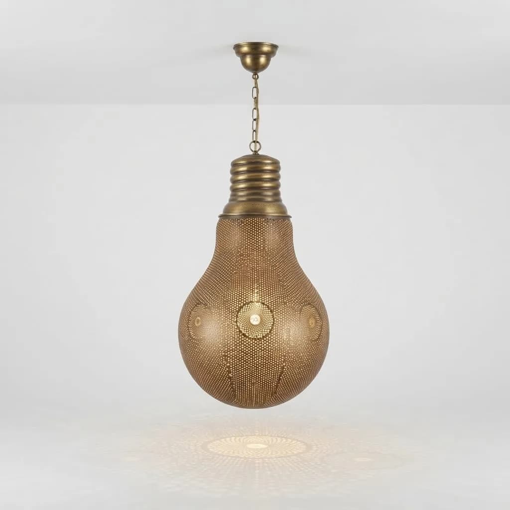 Brass Bulb Pendant — view 5 of 5