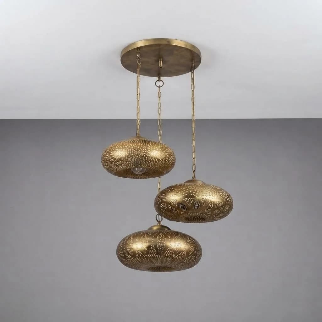 Brass Cluster Pendant — view 2 of 5