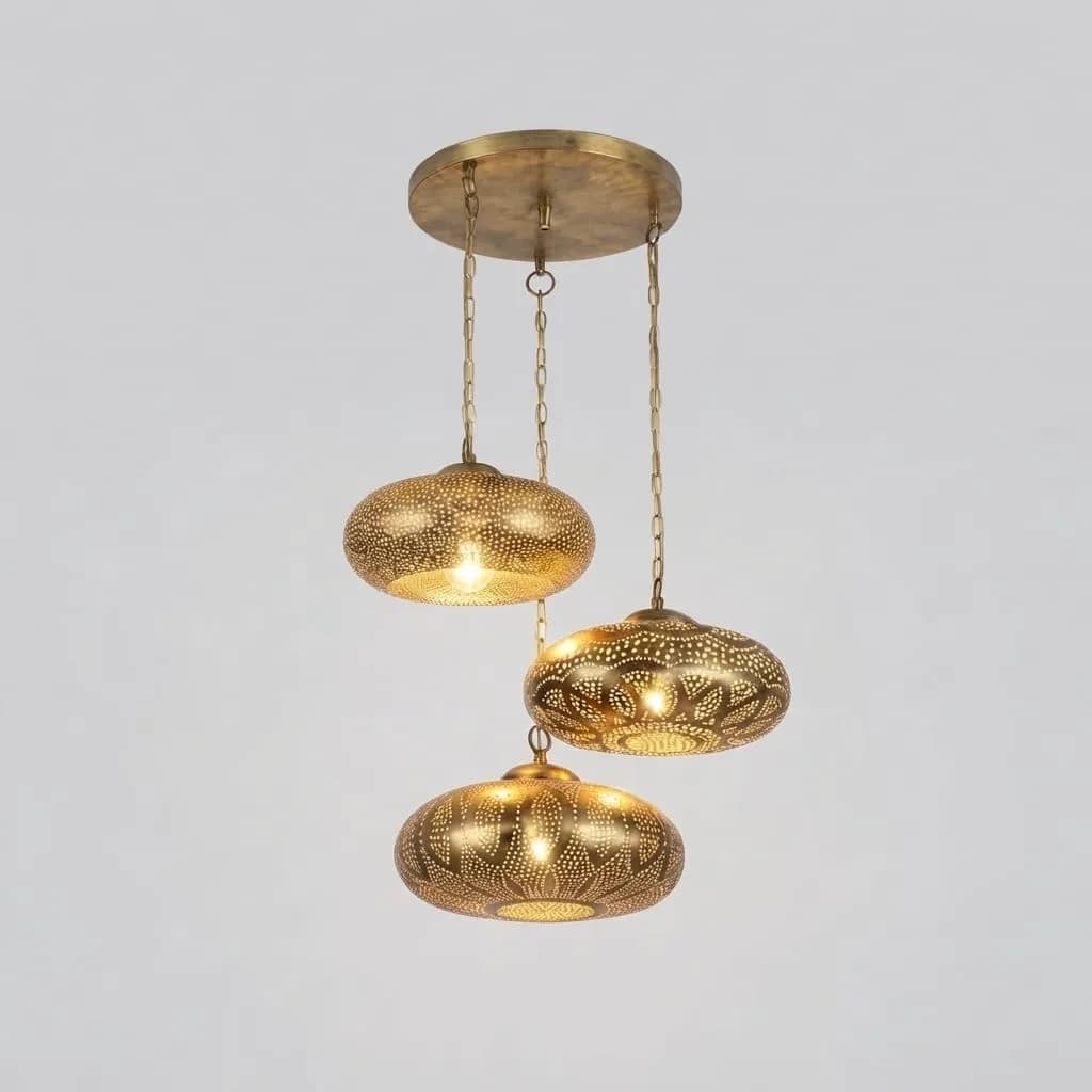 Brass Cluster Pendant — view 5 of 5