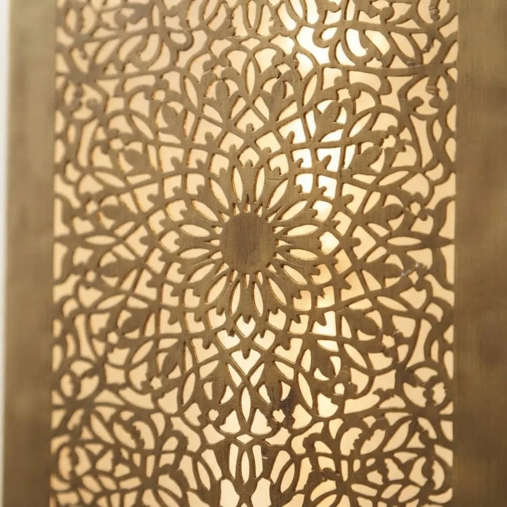Carved Brass Wall Sconce — view 2 of 4