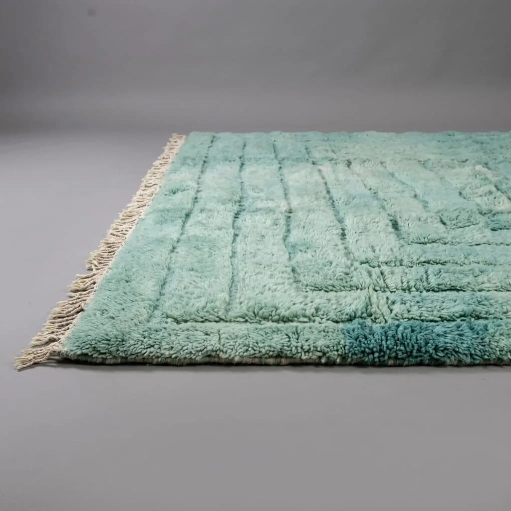 Carved Wool Rug, Sage — view 2 of 5