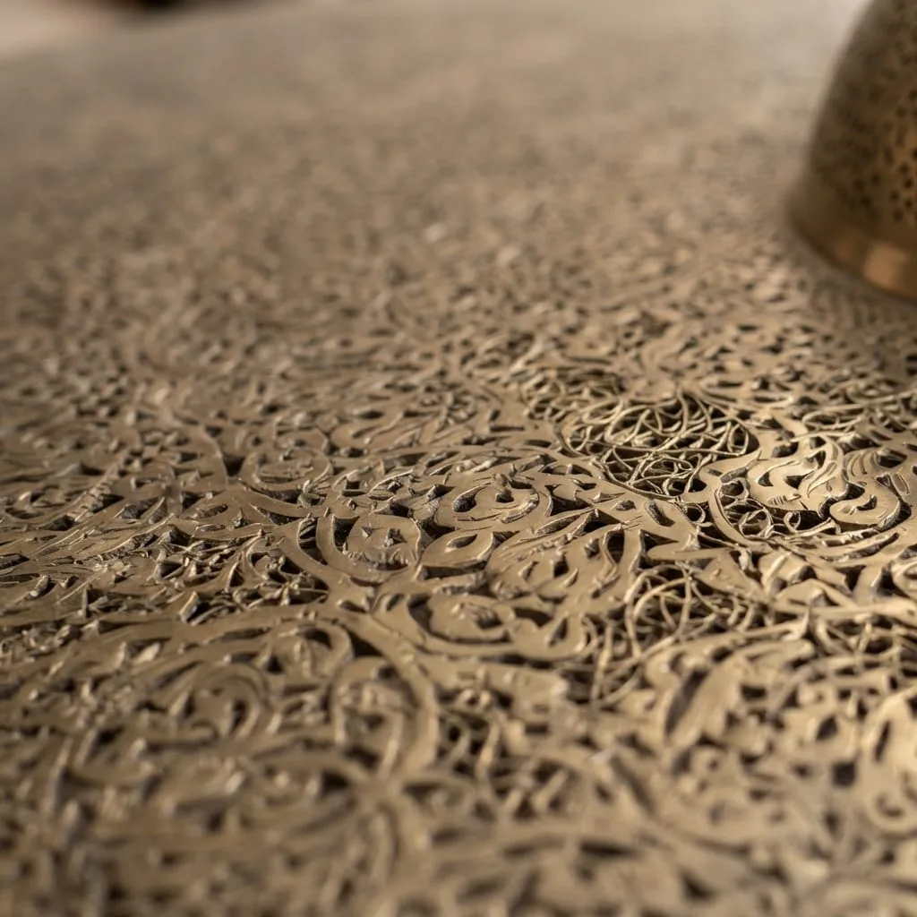 Grand Perforated Brass Chandelier — view 2 of 6