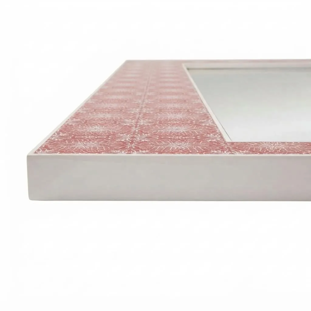 Mandala Inlay Mirror, Burgundy — view 1 of 4