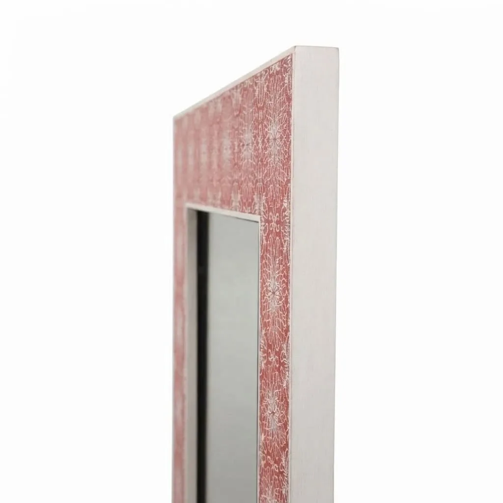 Mandala Inlay Mirror, Burgundy — view 3 of 4