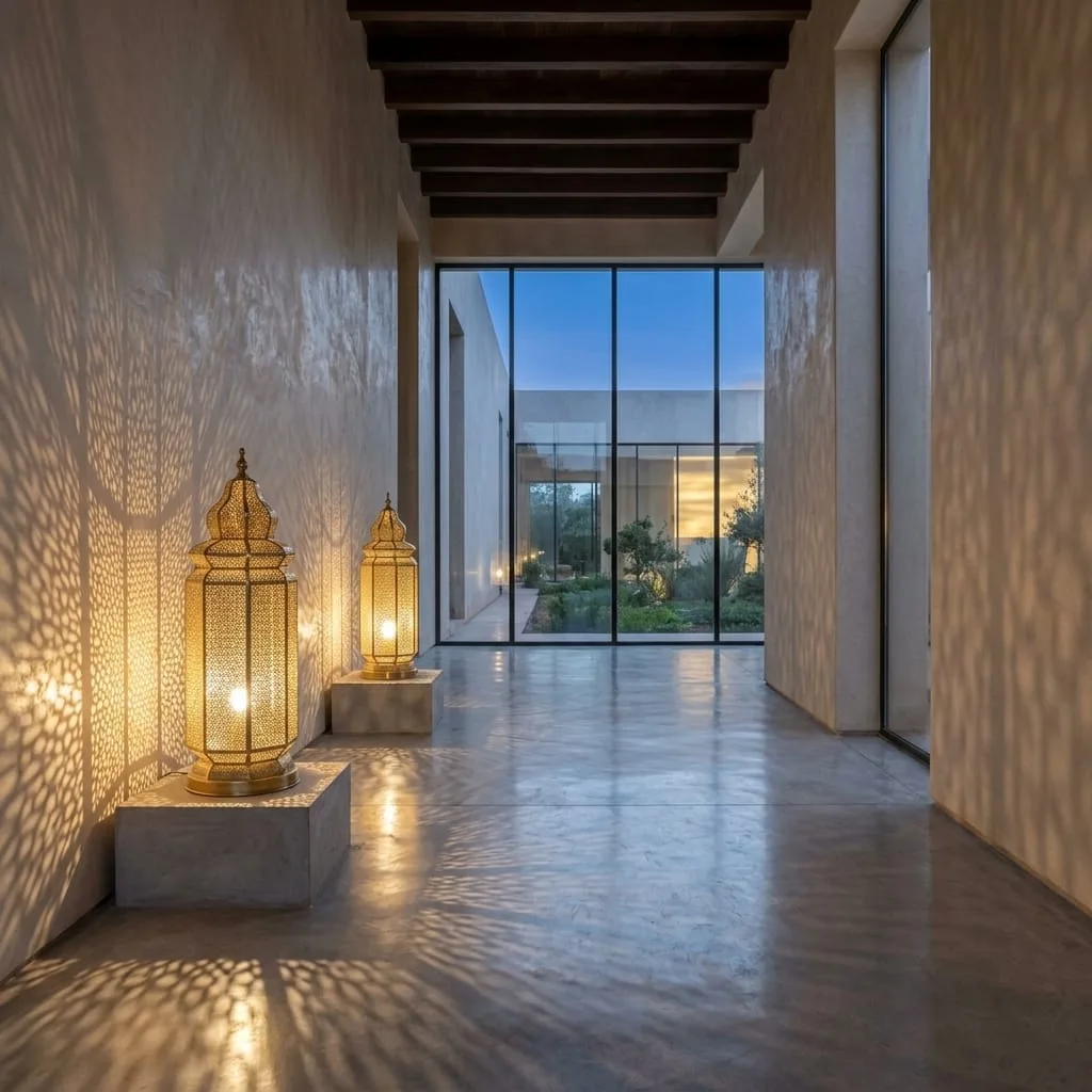 Pierced Brass Tower Lantern — view 1 of 16