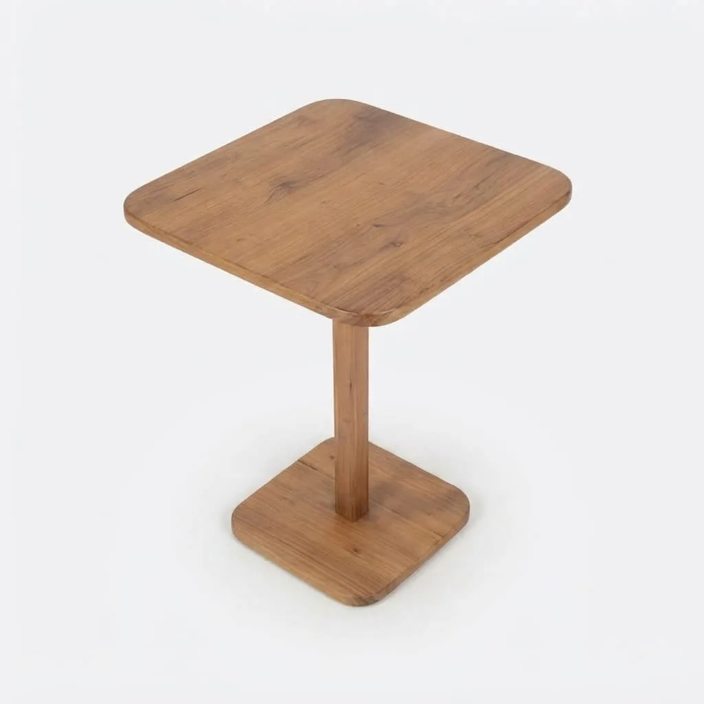Solid Wood Pedestal Table — view 2 of 5