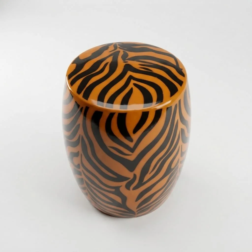 Tiger Ceramic Stool — view 3 of 8