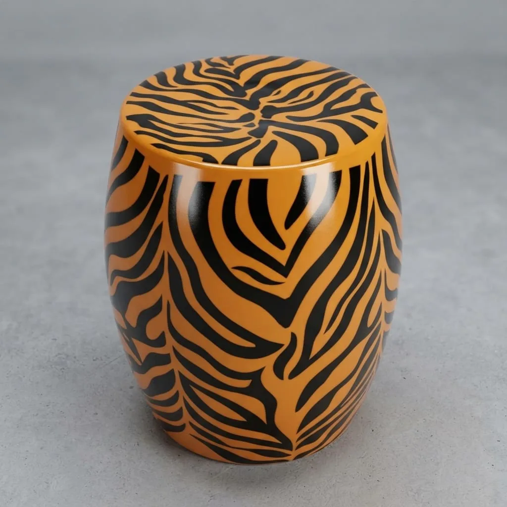 Tiger Ceramic Stool — view 4 of 8