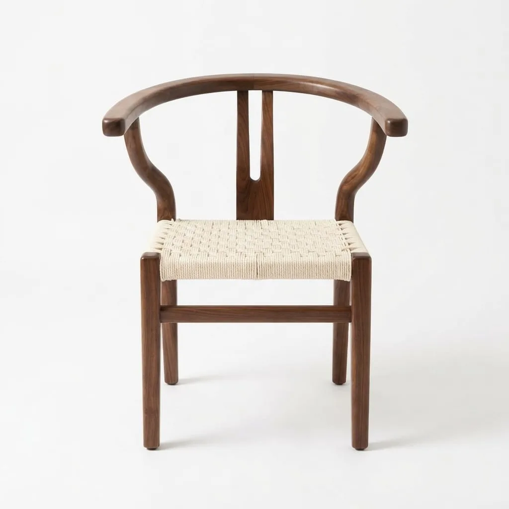 Walnut Wishbone Chair — view 2 of 5