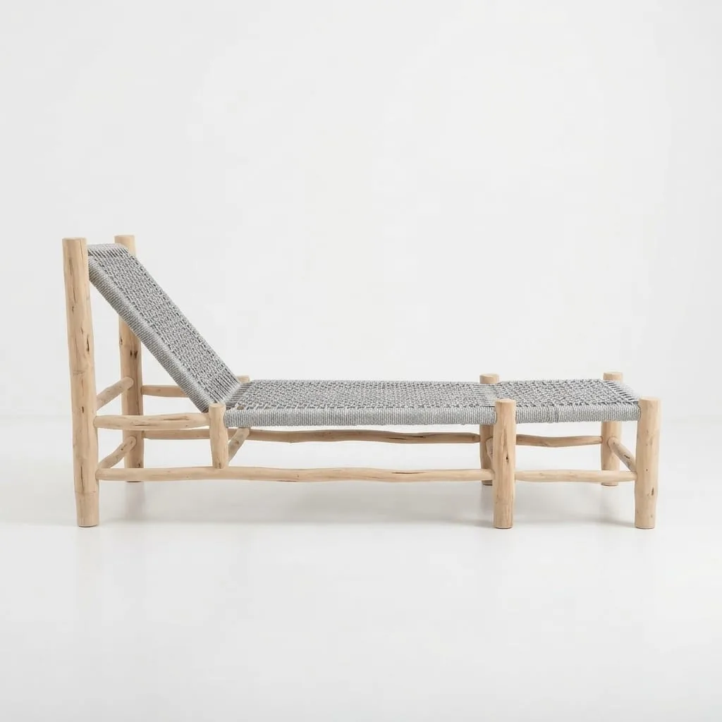 Woven Chaise Lounge, Grey — view 1 of 5
