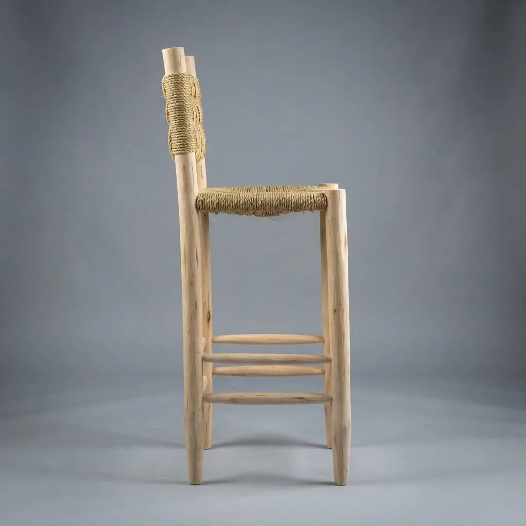 Woven Rope Bar Stool — view 3 of 5