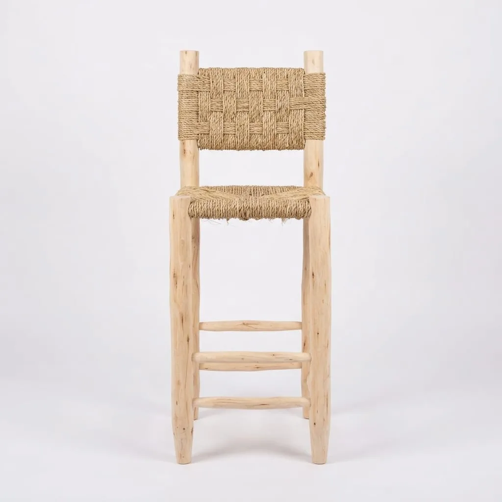 Woven Rope Bar Stool — view 4 of 5