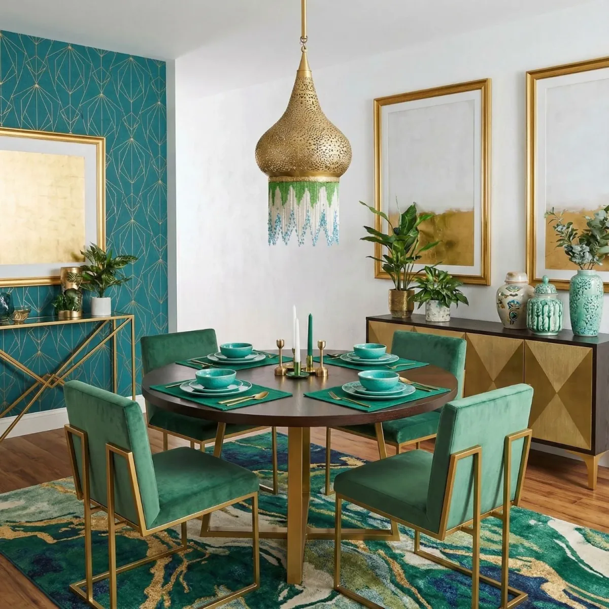 Chamss Brass Pendant — view 2 of 3