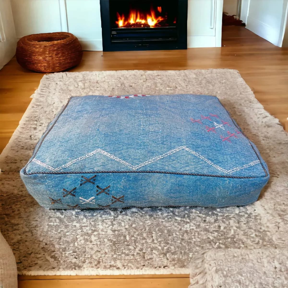 Silk Sabra Pouf — view 2 of 3