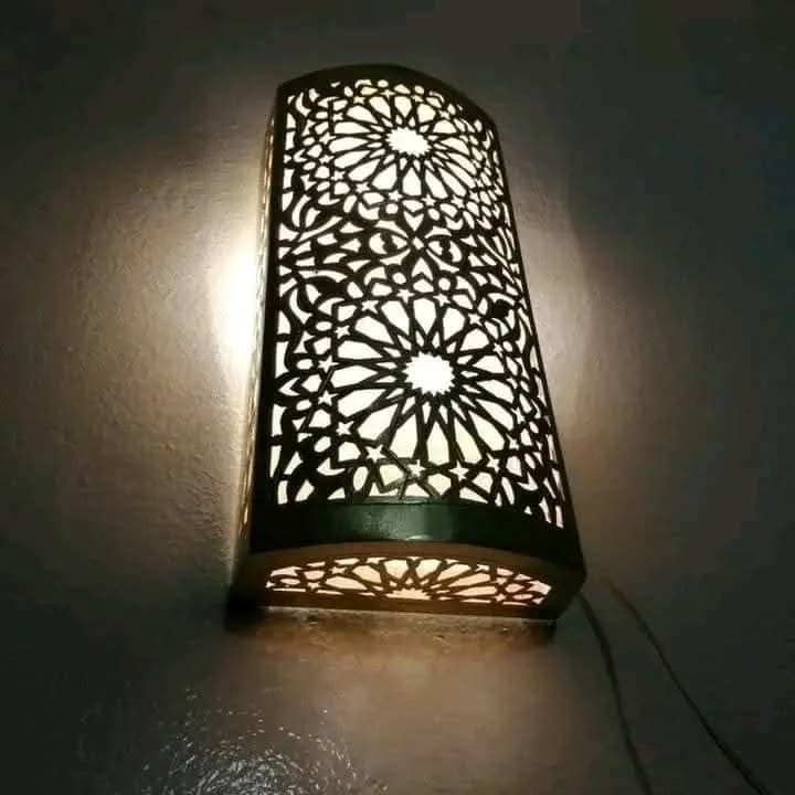 Black Floral Tapered Wall Sconce