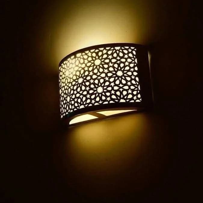 Black Floral Wide Wall Sconce