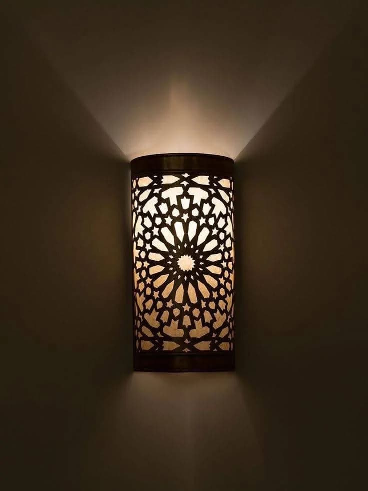 Black Rosette Wall Sconce