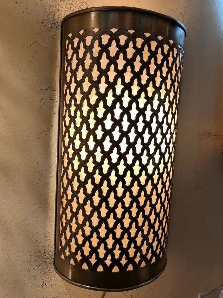 Black Trellis Wall Sconce