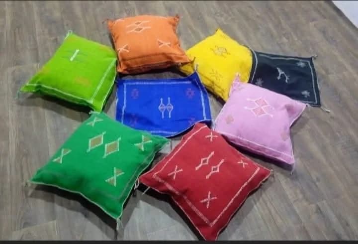 Bright Embroidered Cushion Assortment