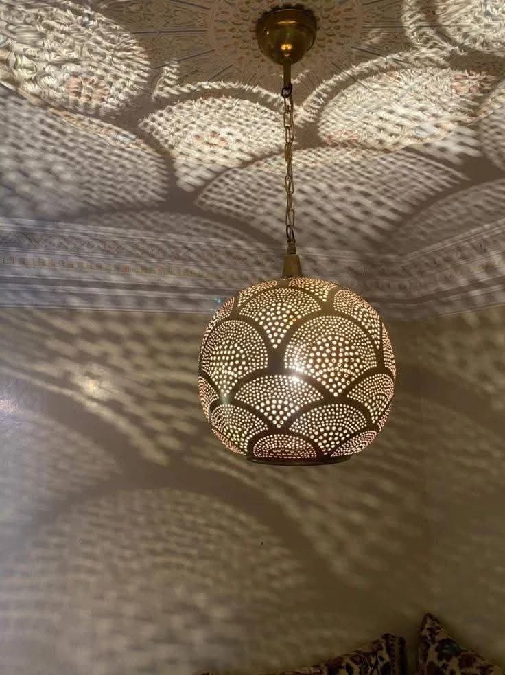 Pierced Globe Pendant