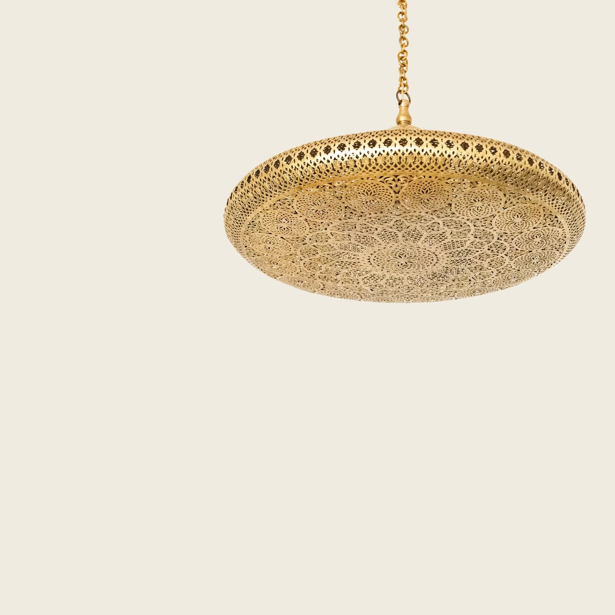 alhambra — brass disc pendant