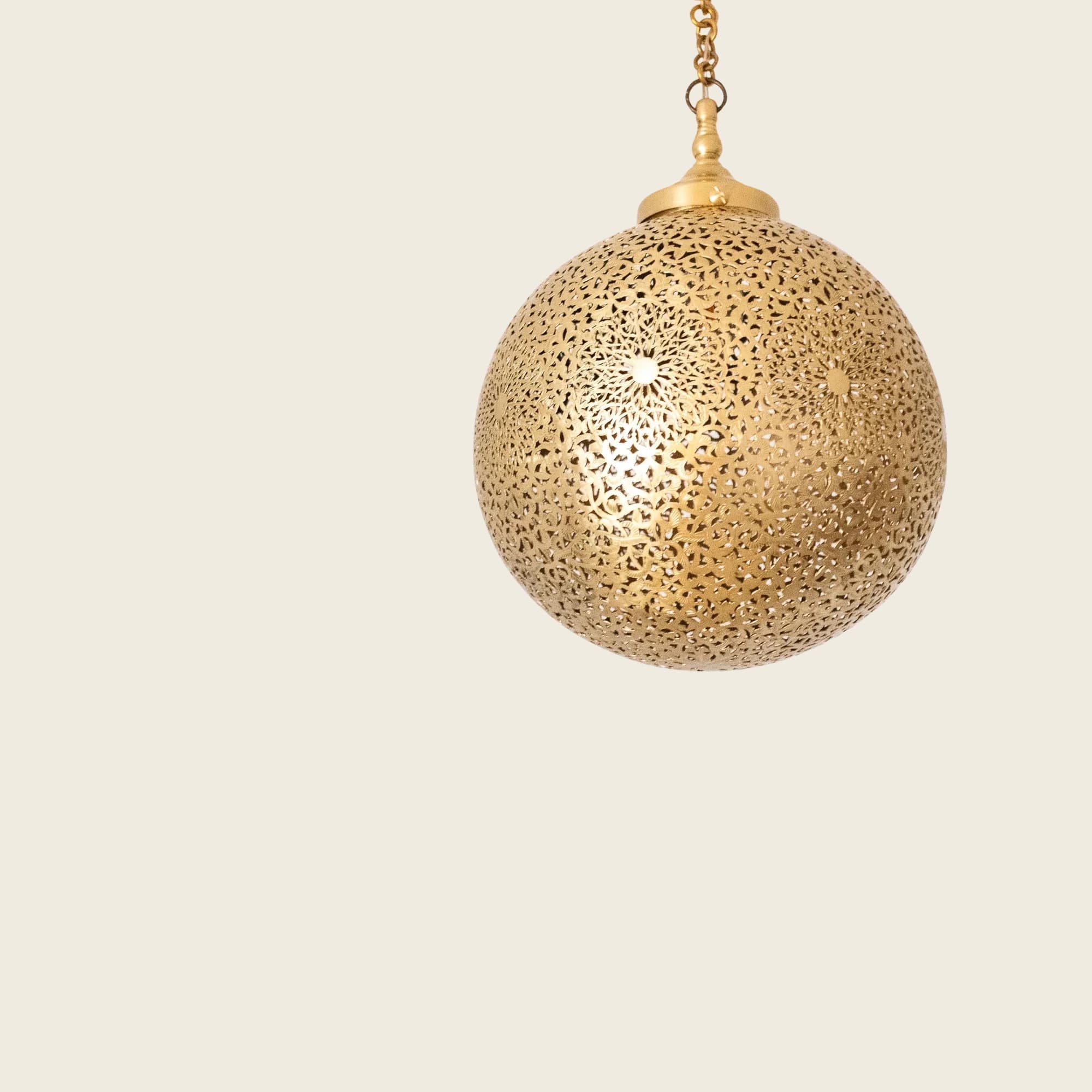 andalous — brass globe pendant — view 1