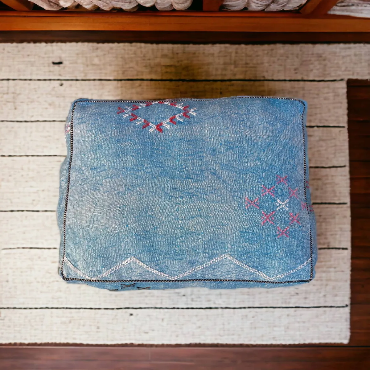 Silk Sabra Pouf